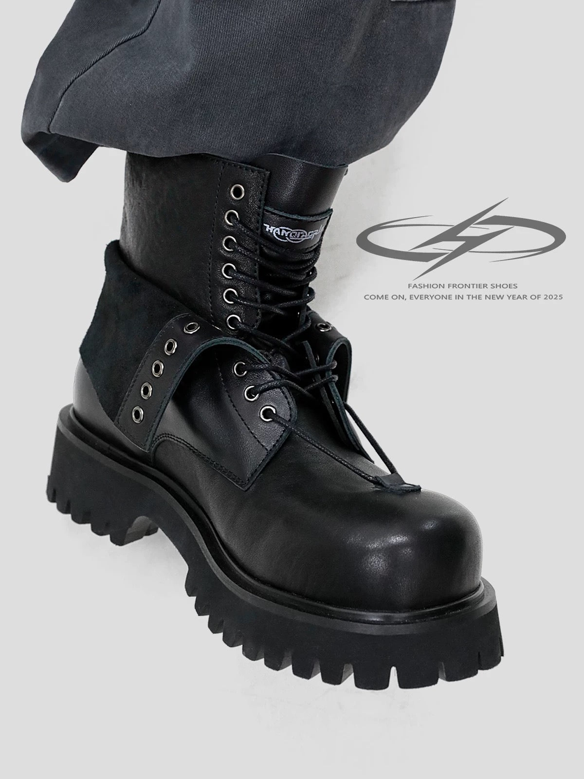 [HANQIAORIJI] Motorcycle Punk Short Boots