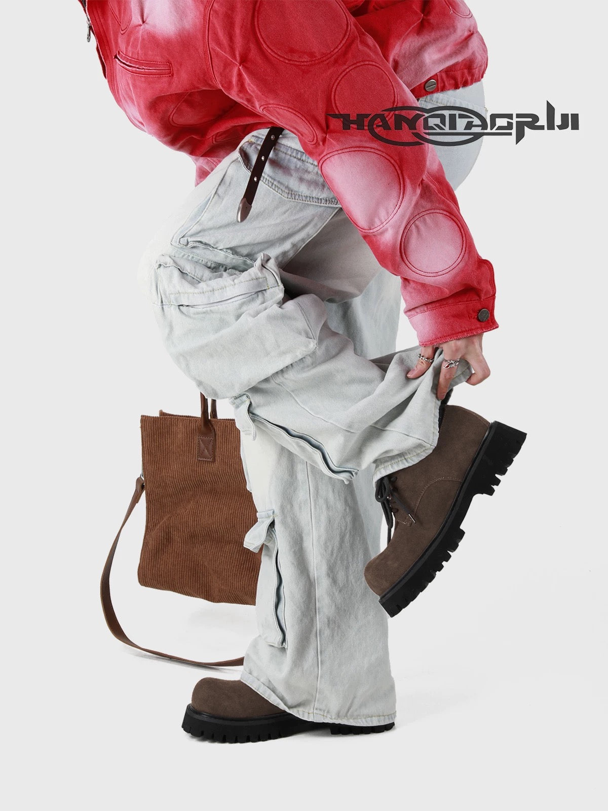 [HANQIAORIJI] Brown Cow Suede Shoes