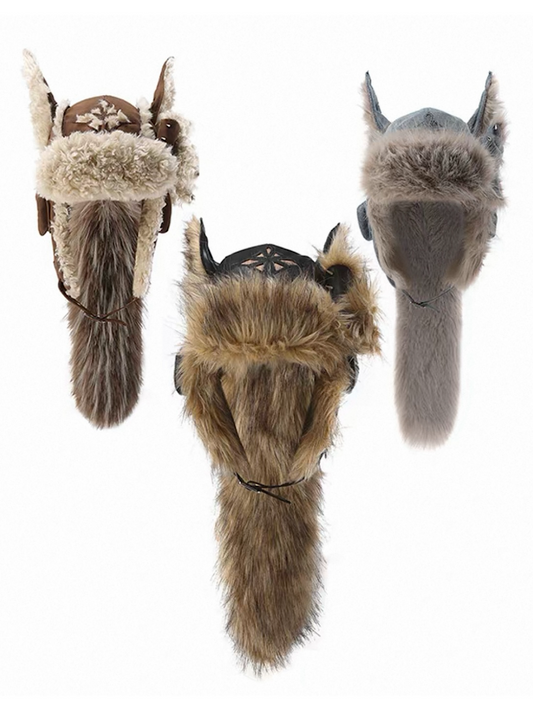 [GENZERO] Cross Plush Doberman Dog Ear Hat