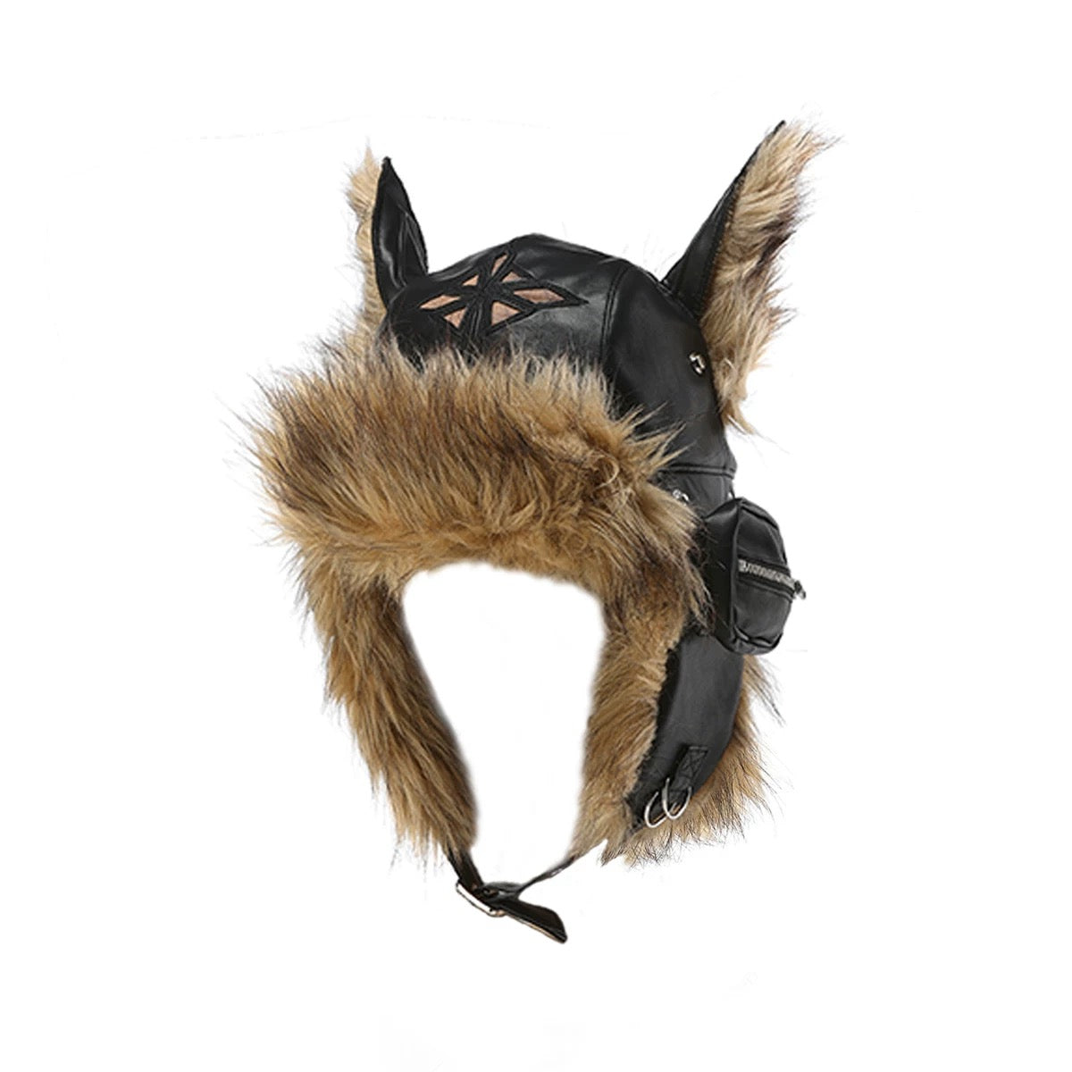 [GENZERO] Cross Plush Doberman Dog Ear Hat