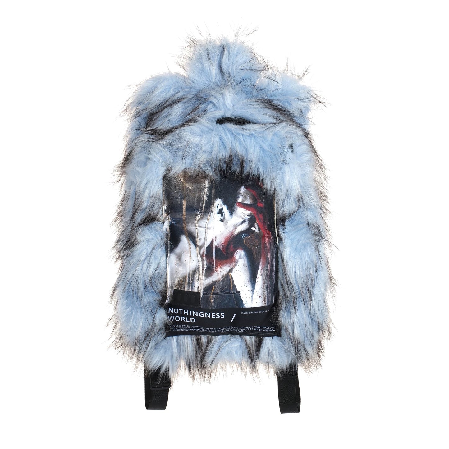 [NOTHINGNESS WORLD] Long Fur Design Adjustable Backpack