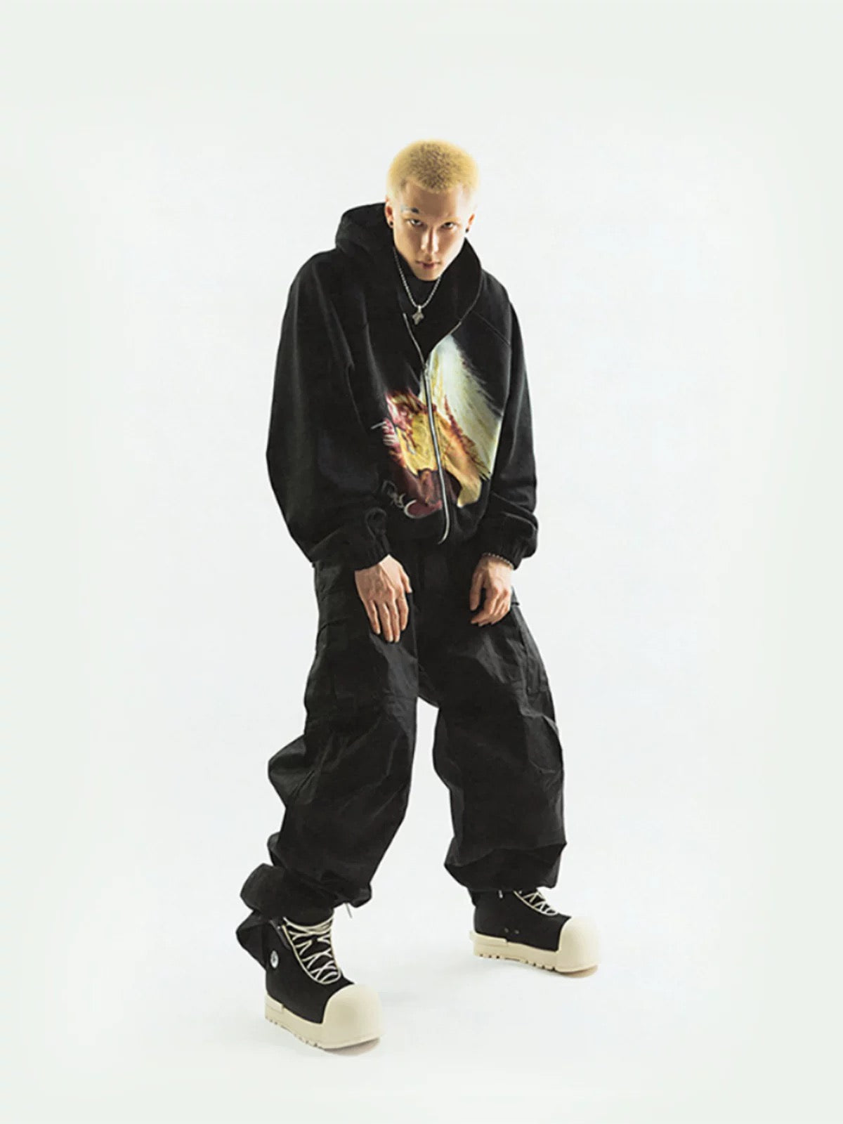 [FVVO × ROCKSTA] Thick Soled High Top Boots