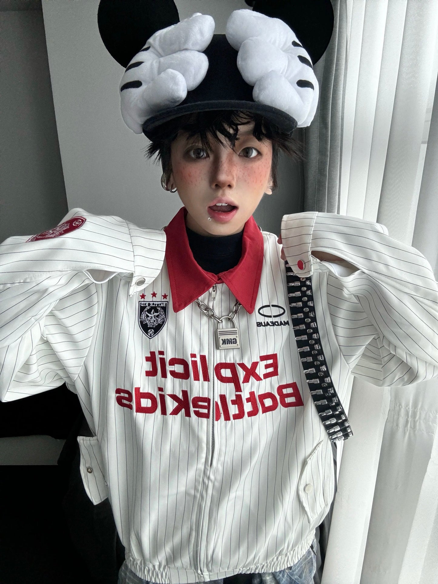 [ZPXO Select] Retro Striped Baseball Jacket
