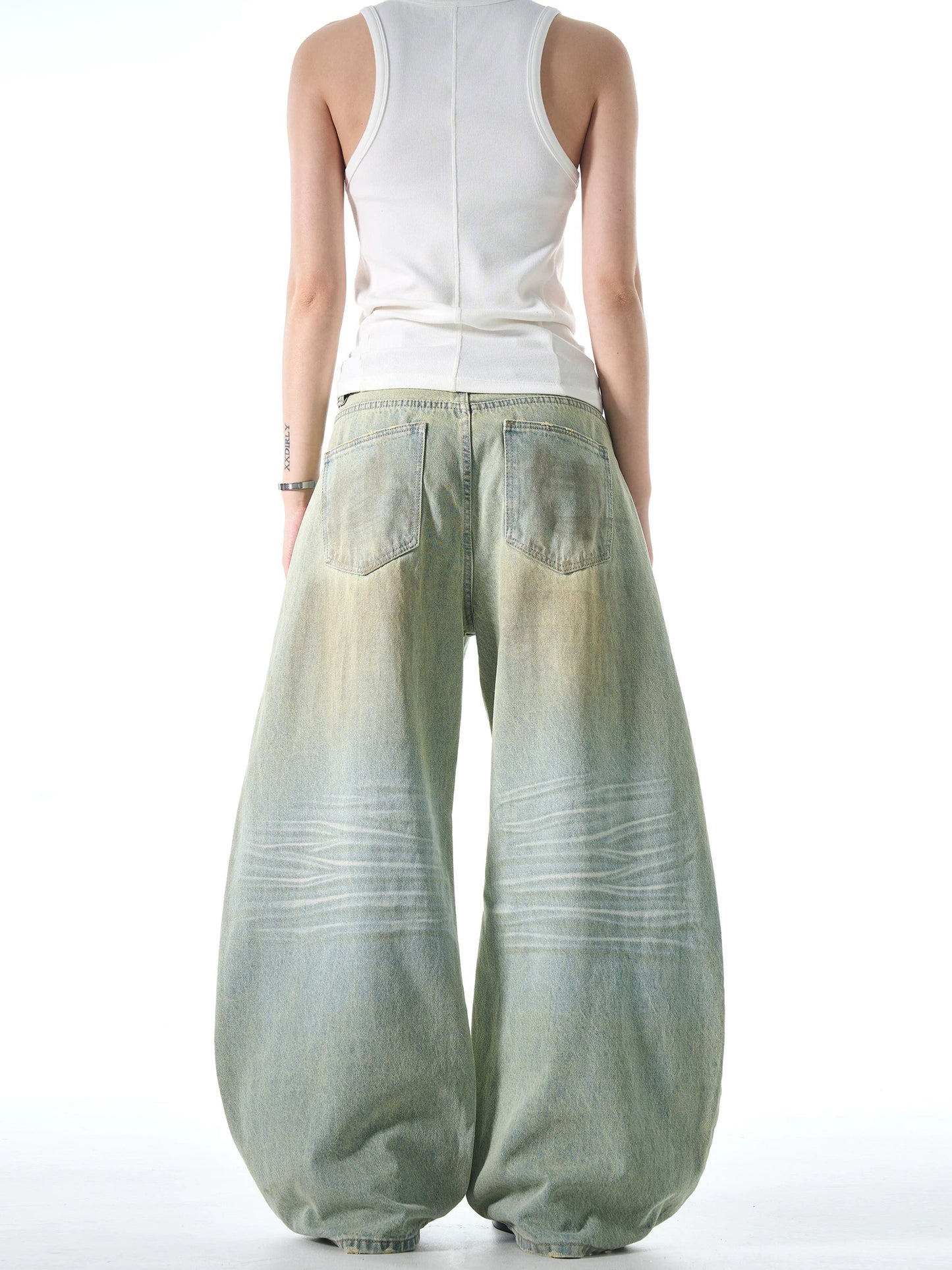 [ZPXO Select] Distressed Wide Leg Baggy Jeans