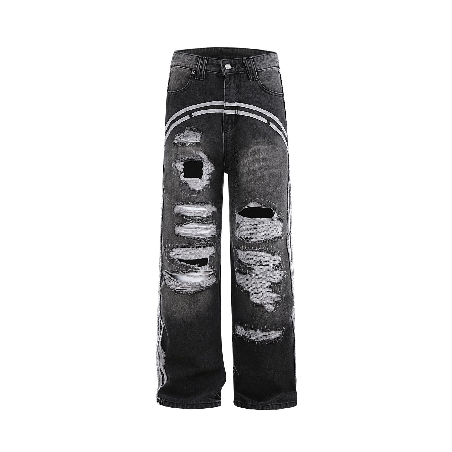 [ZPXO Select] Track Ripped Jeans