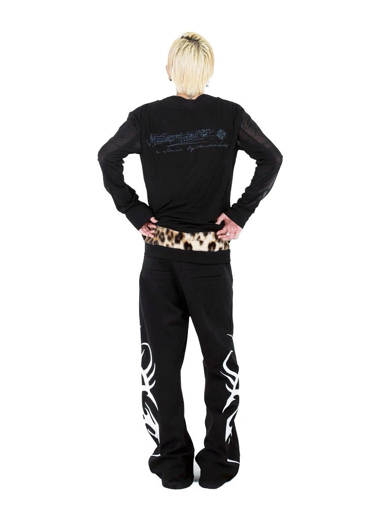 [DETW] Double Waist Leopard Pants