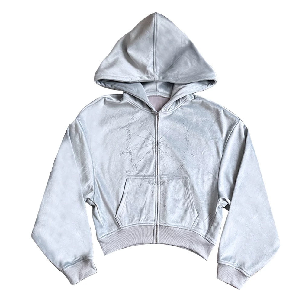 [PAIKI] Gothic Cropped Hoodie 2 Colour Ways