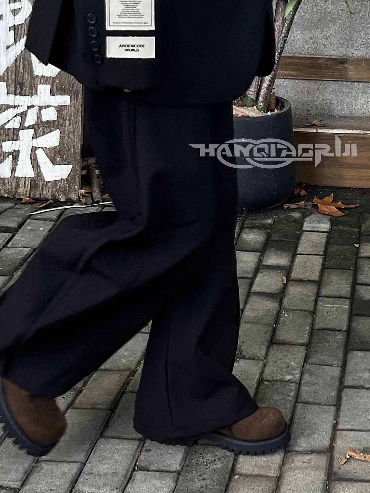 [HANQIAORIJI] Brown Cow Suede Shoes