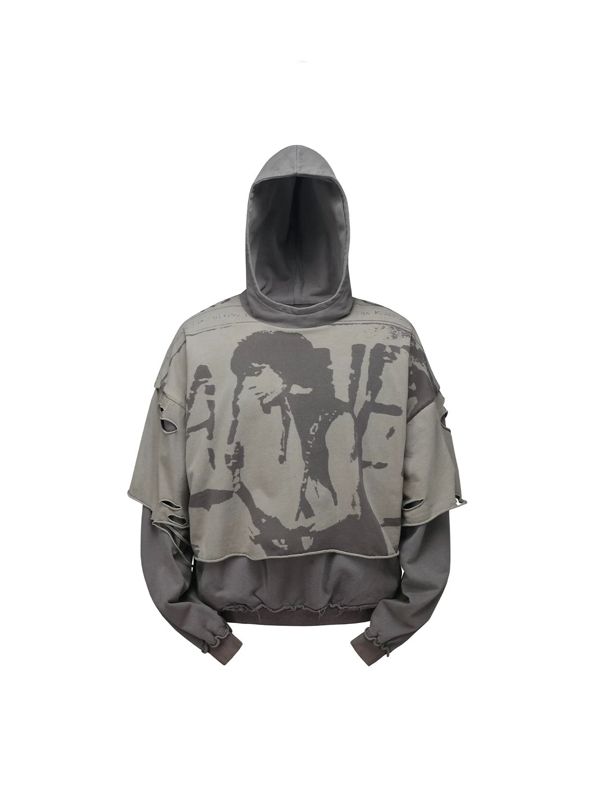 [HAS2SONS] Vintage Layered Hoodie