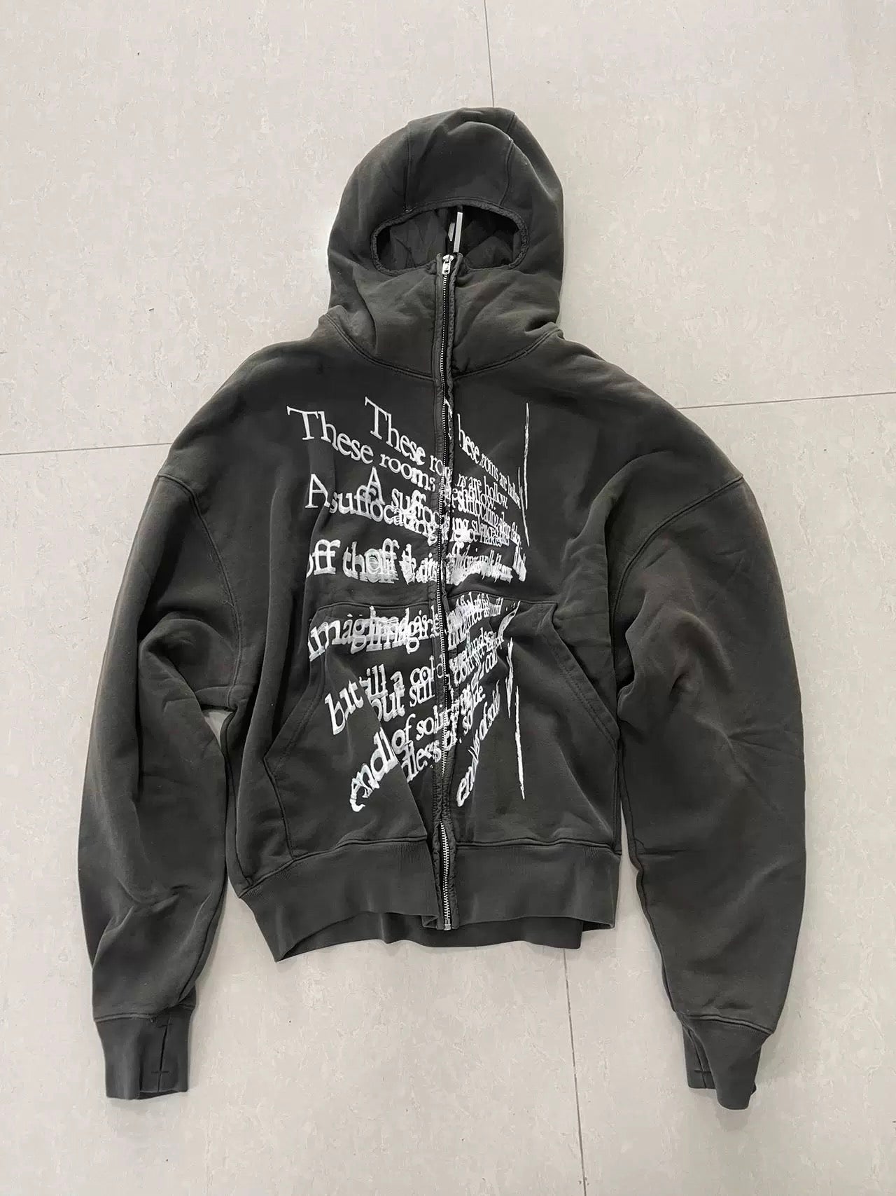 [Hell System] American Loose Zip Hoodie