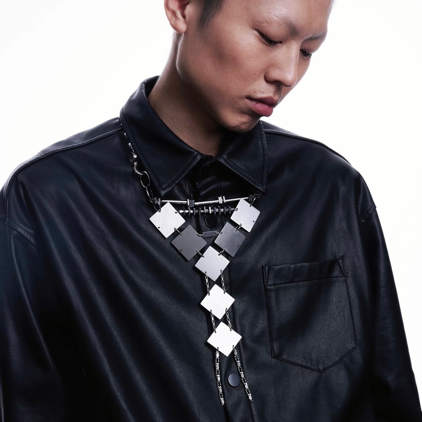 [ILLUSORY] Neutral Punk Body Chain Tie