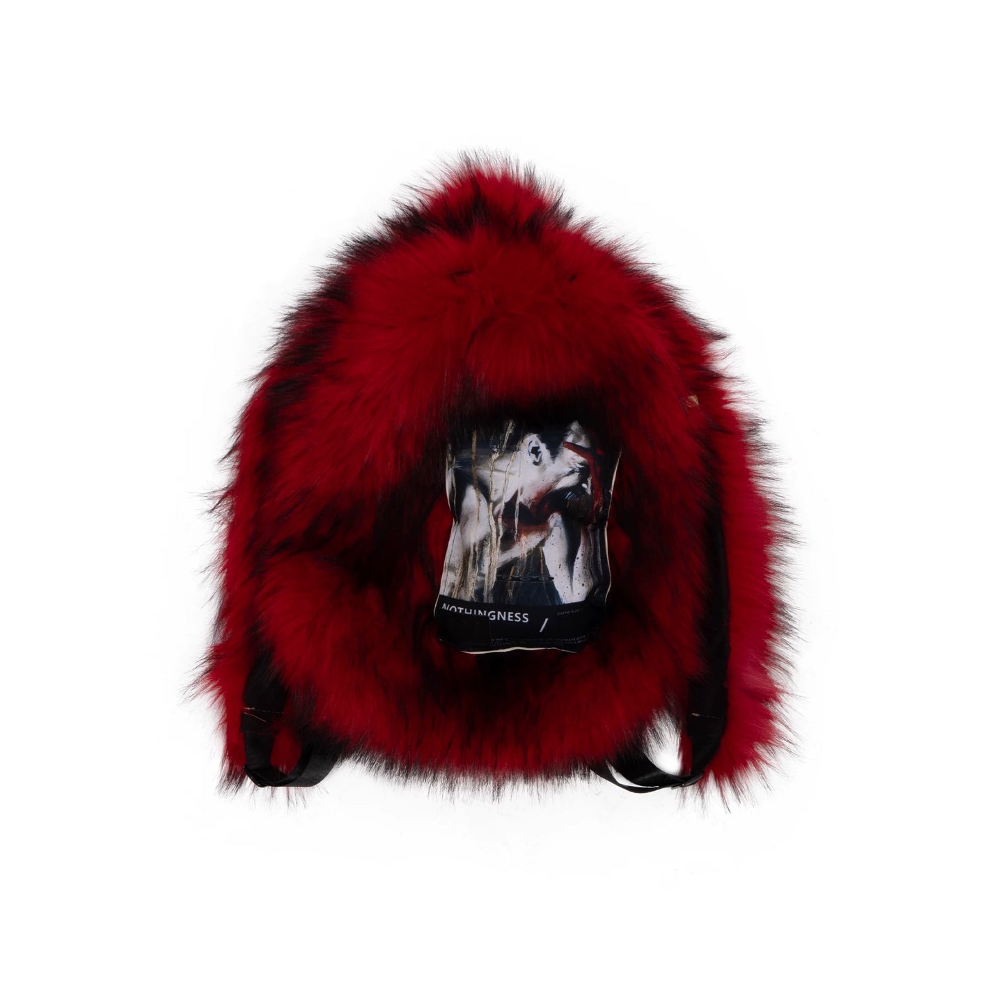 [NOTHINGNESS WORLD] Long Fur Design Adjustable Backpack