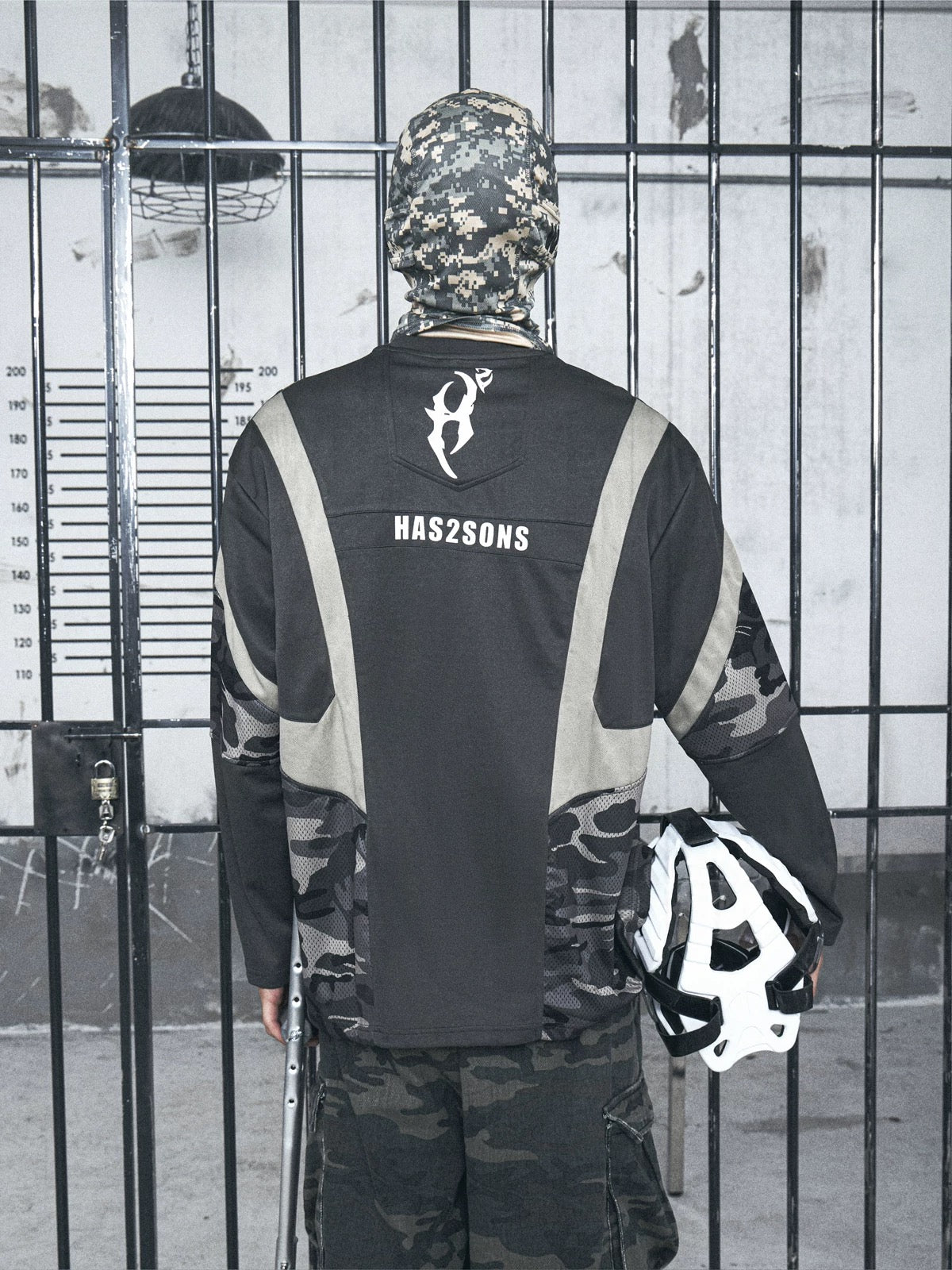 [HAS2SONS] Camouflage Logo Long Sleeve Tee