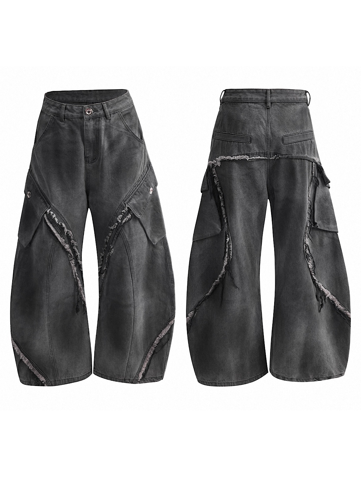 [ARGUE CULTURE] Raw Edge Loose Casual Pants