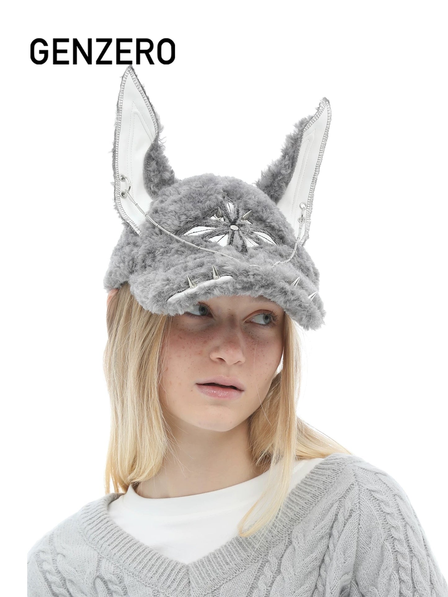 [GENZERO] Lambswool Doberman Dog Hat