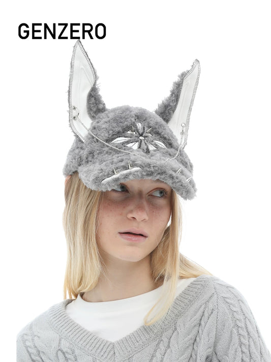 [GENZERO] Lambswool Doberman Dog Hat