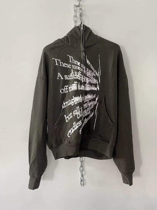 [Hell System] American Loose Zip Hoodie