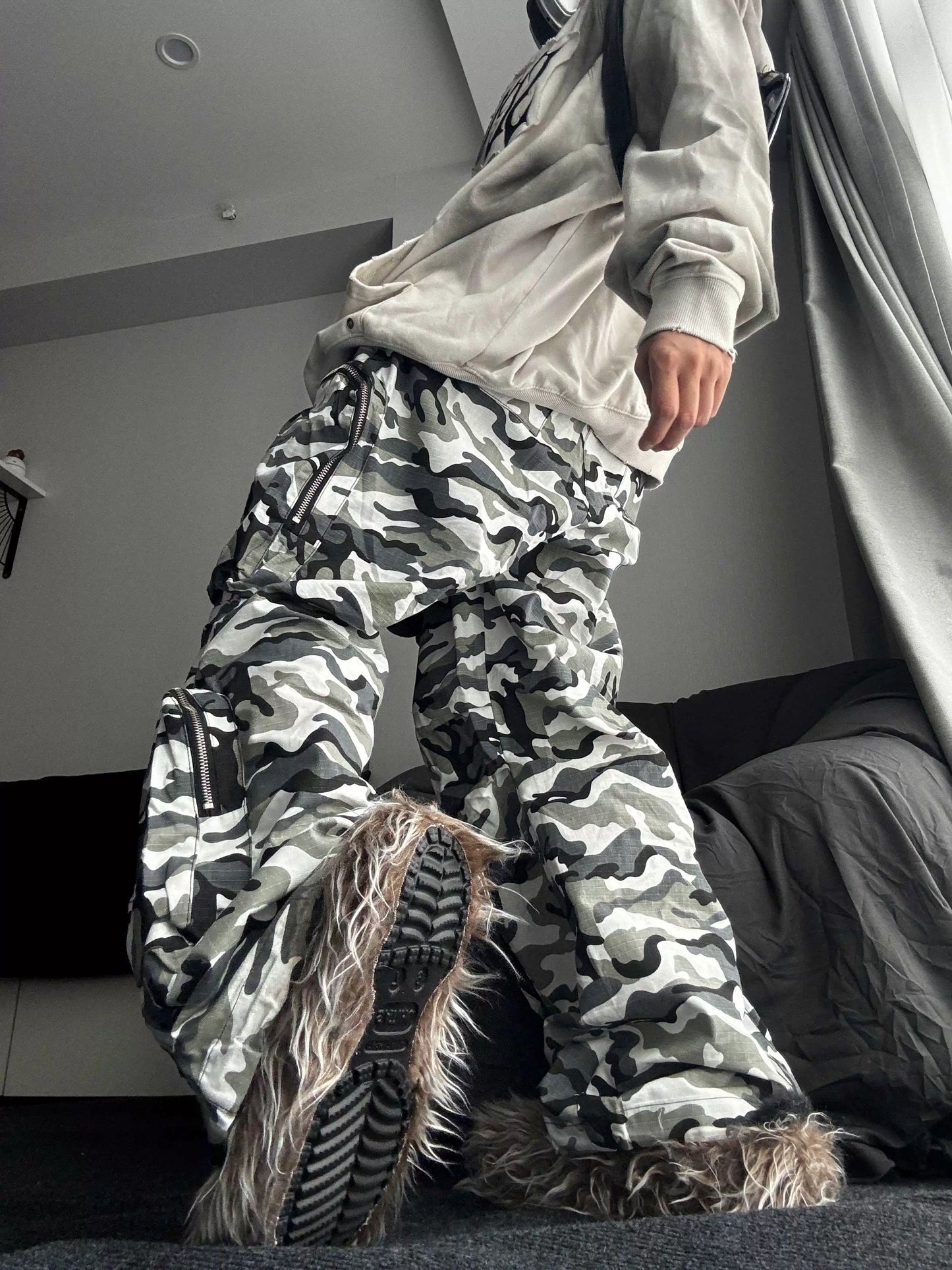 [ZPXO Select] Zebra Camouflage Cargo Pants