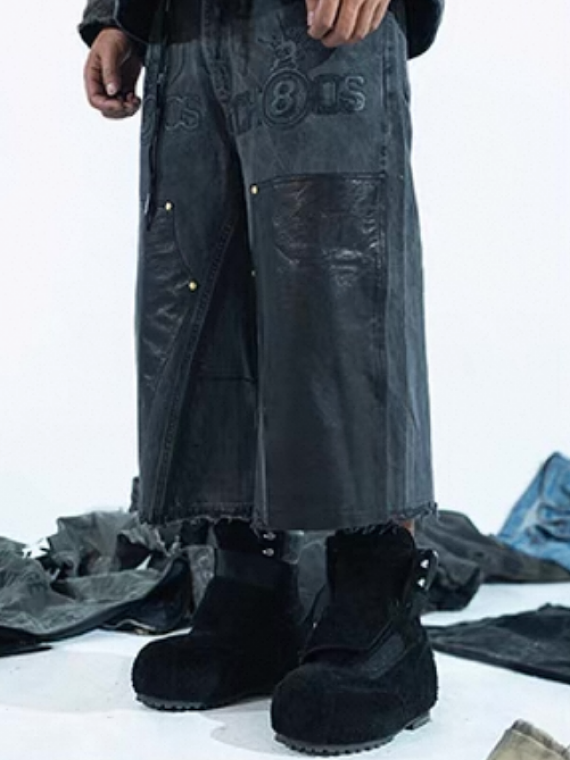 [BLACK8MOB × FVVO] Cowhide Snow Boots