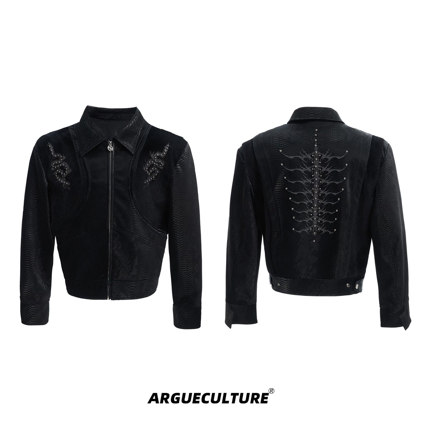 [ARGUE CULTURE] Vampire Cowboy PU Leather Jacket 2 Colour Ways