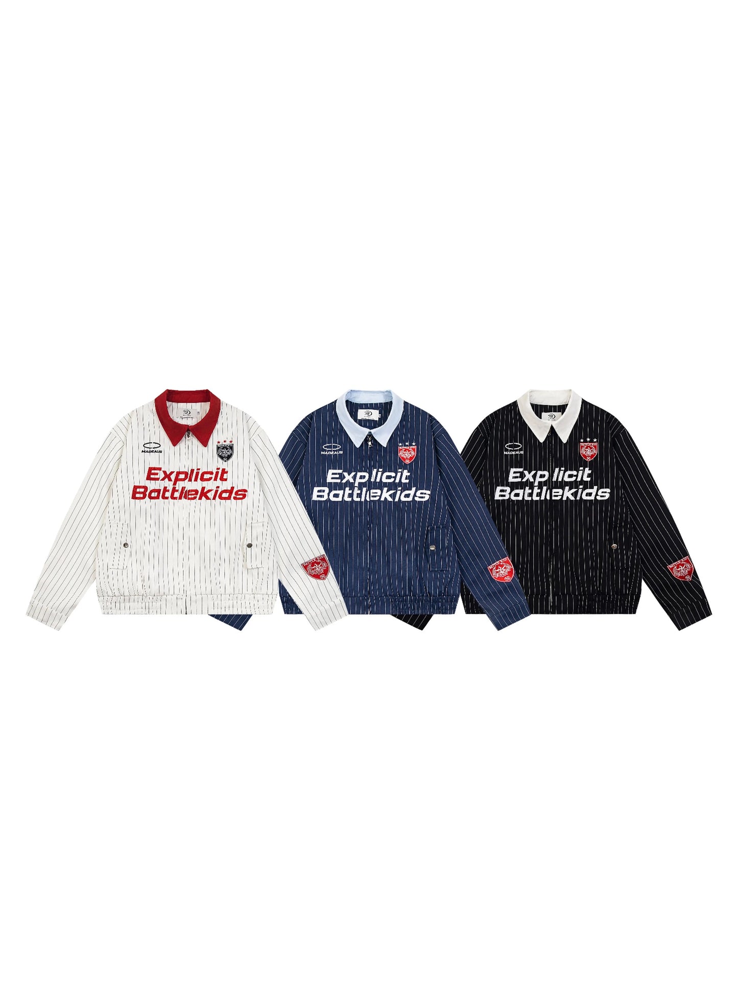 [ZPXO Select] Retro Striped Baseball Jacket