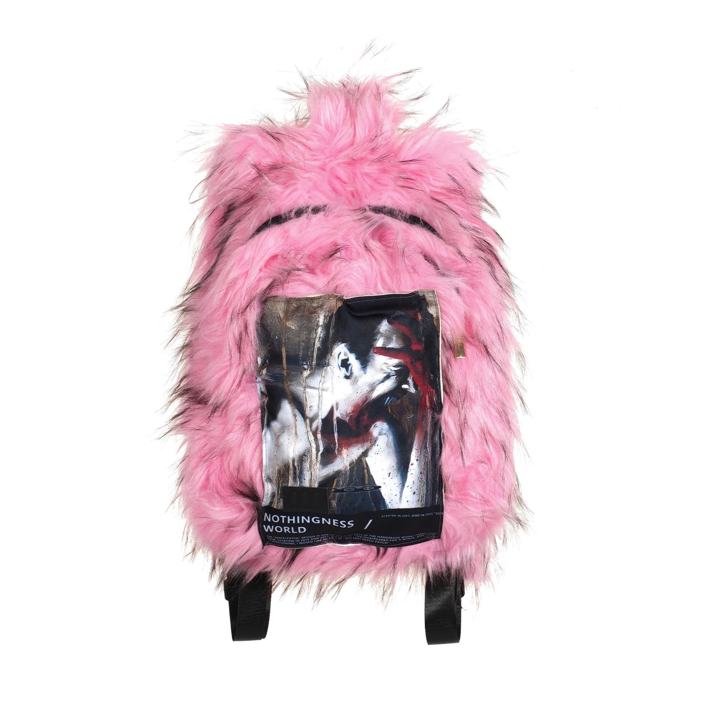 [NOTHINGNESS WORLD] Long Fur Design Adjustable Backpack