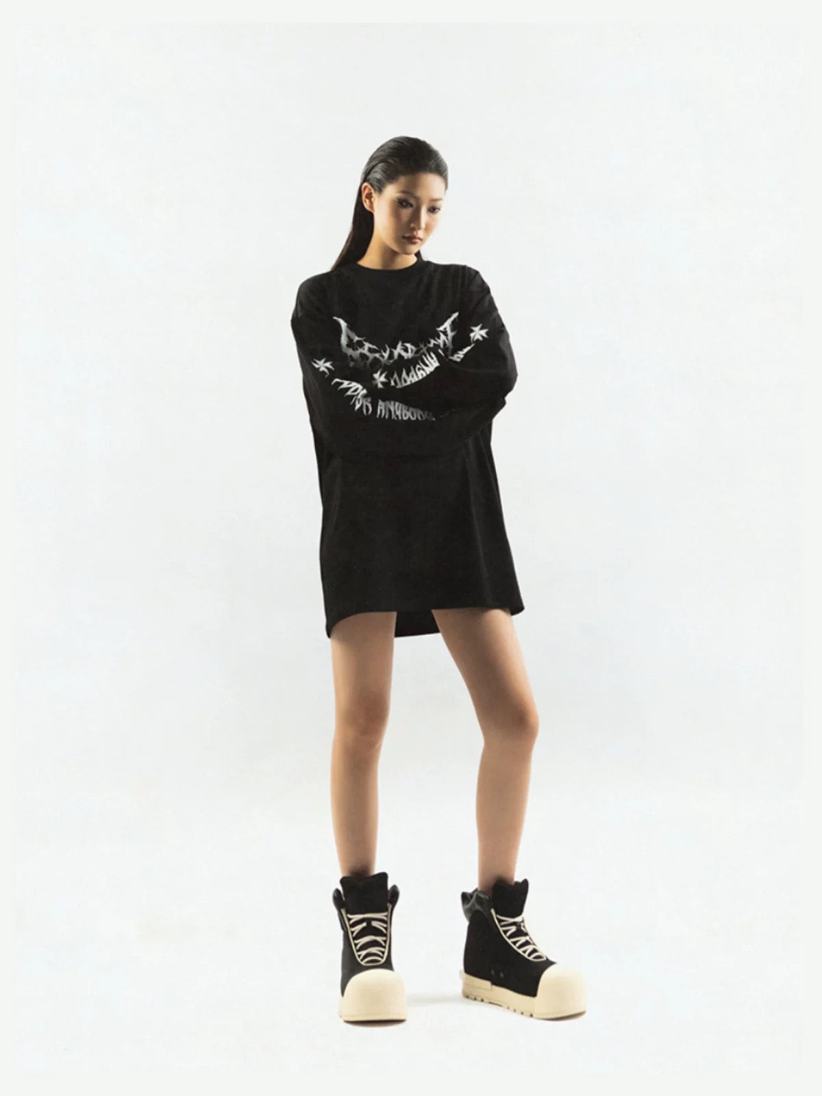 [FVVO × ROCKSTA] Thick Soled High Top Boots