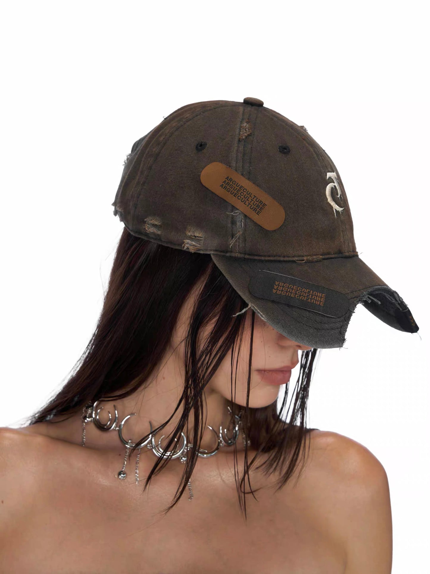 [ARGUE CULTURE] Logo Distressed Cap