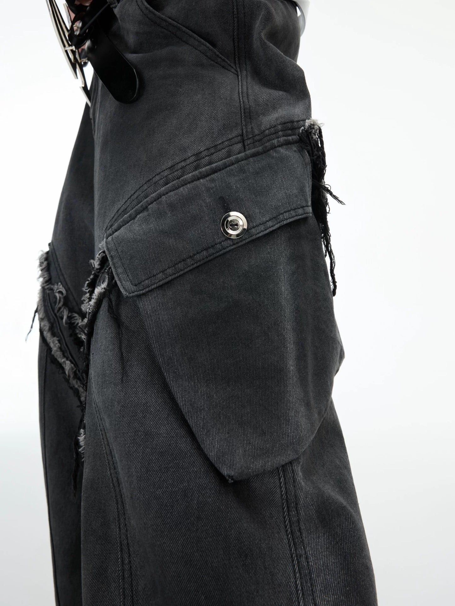 [ARGUE CULTURE] Raw Edge Loose Casual Pants