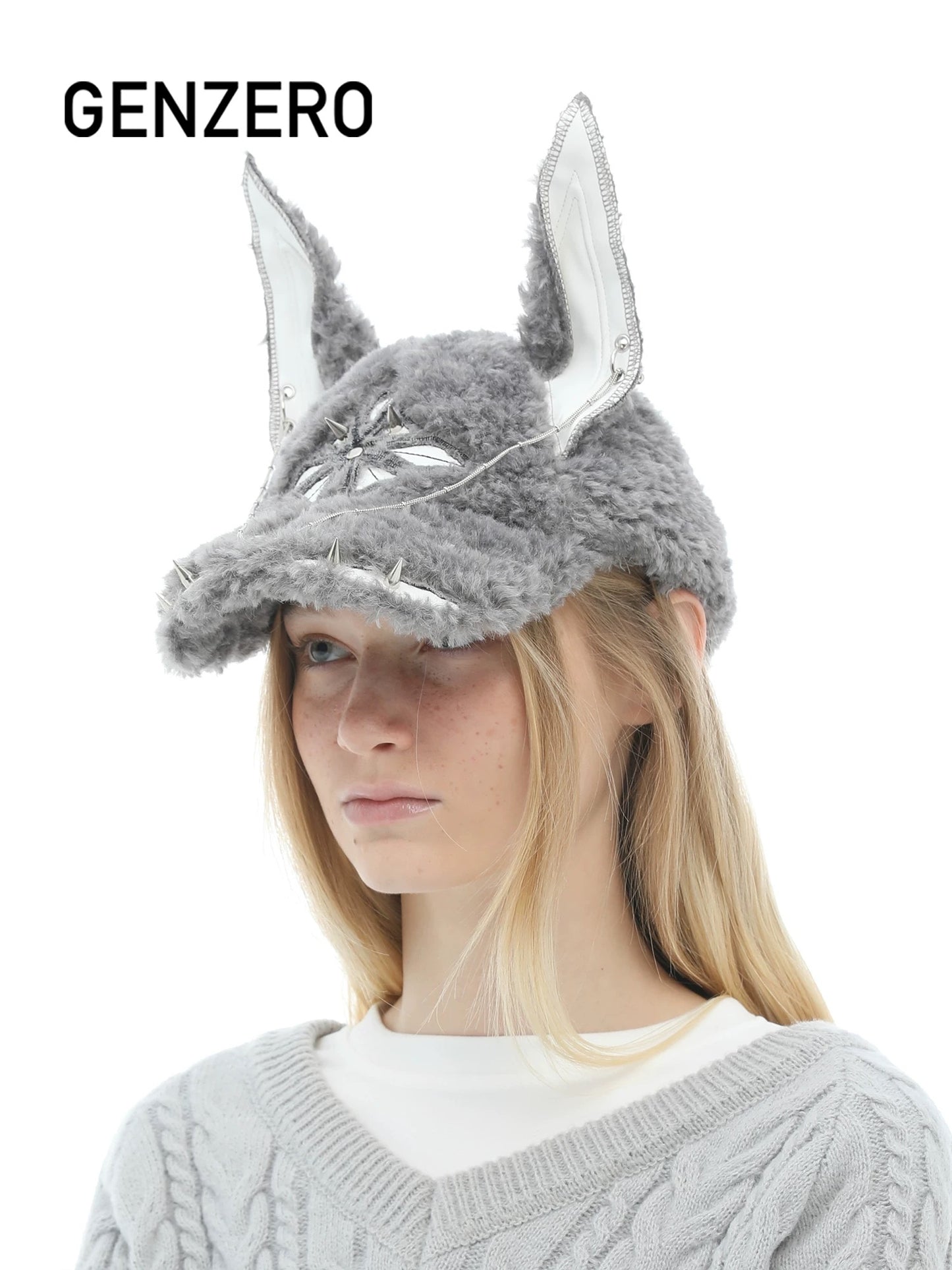 [GENZERO] Lambswool Doberman Dog Hat