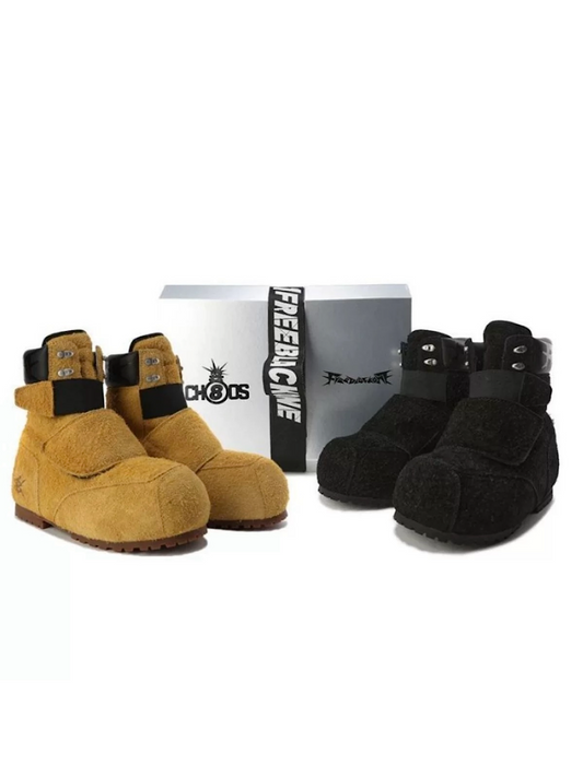 [BLACK8MOB × FVVO] Cowhide Snow Boots