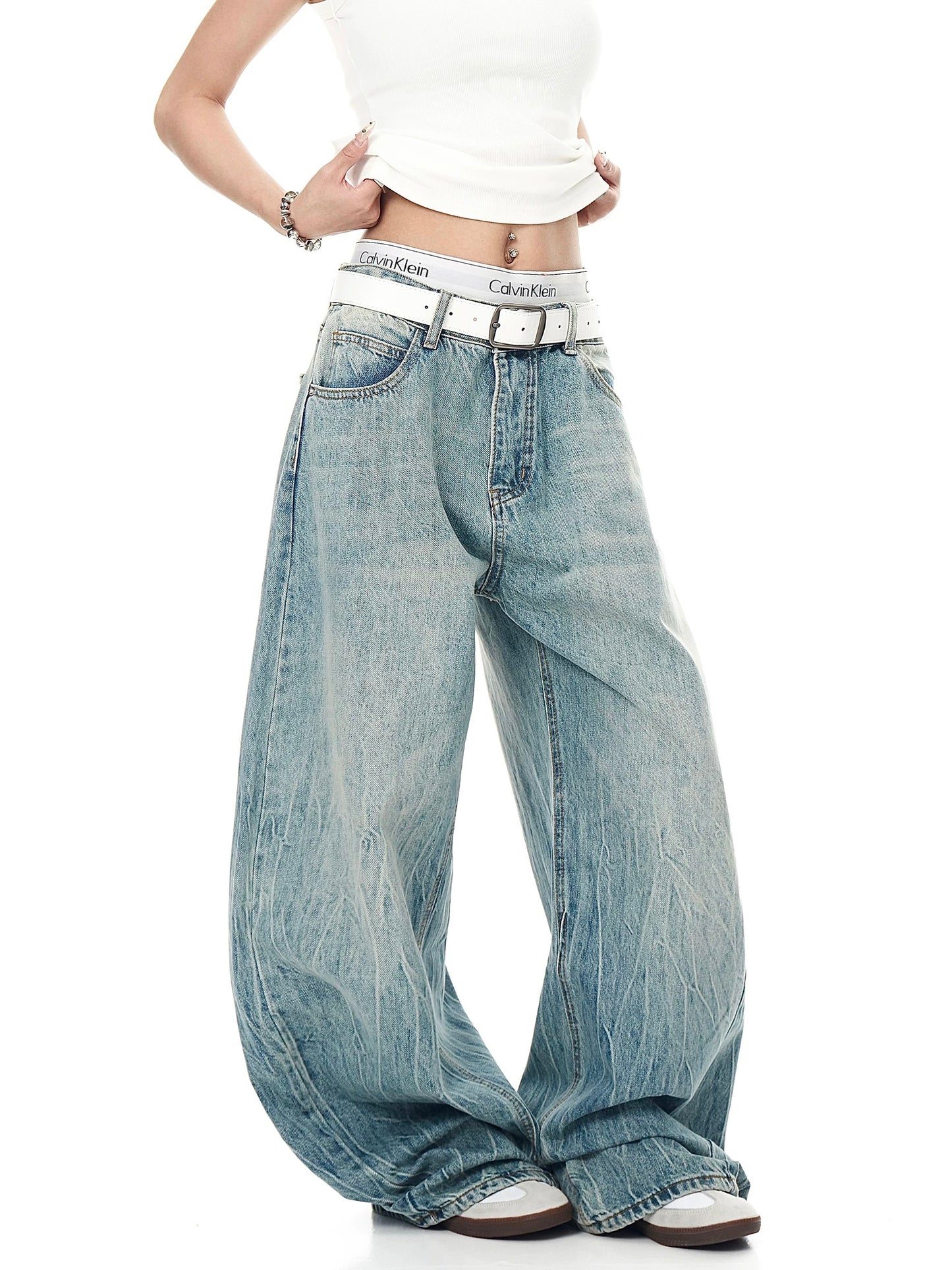 [ZPXO Select] Lightning Pattern Hot Diamond Scimitar Jeans