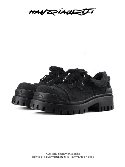 [HANQIAORIJI] Four-Pointed Star Derby Shoes