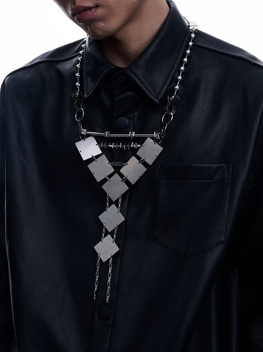 [ILLUSORY] Neutral Punk Body Chain Tie