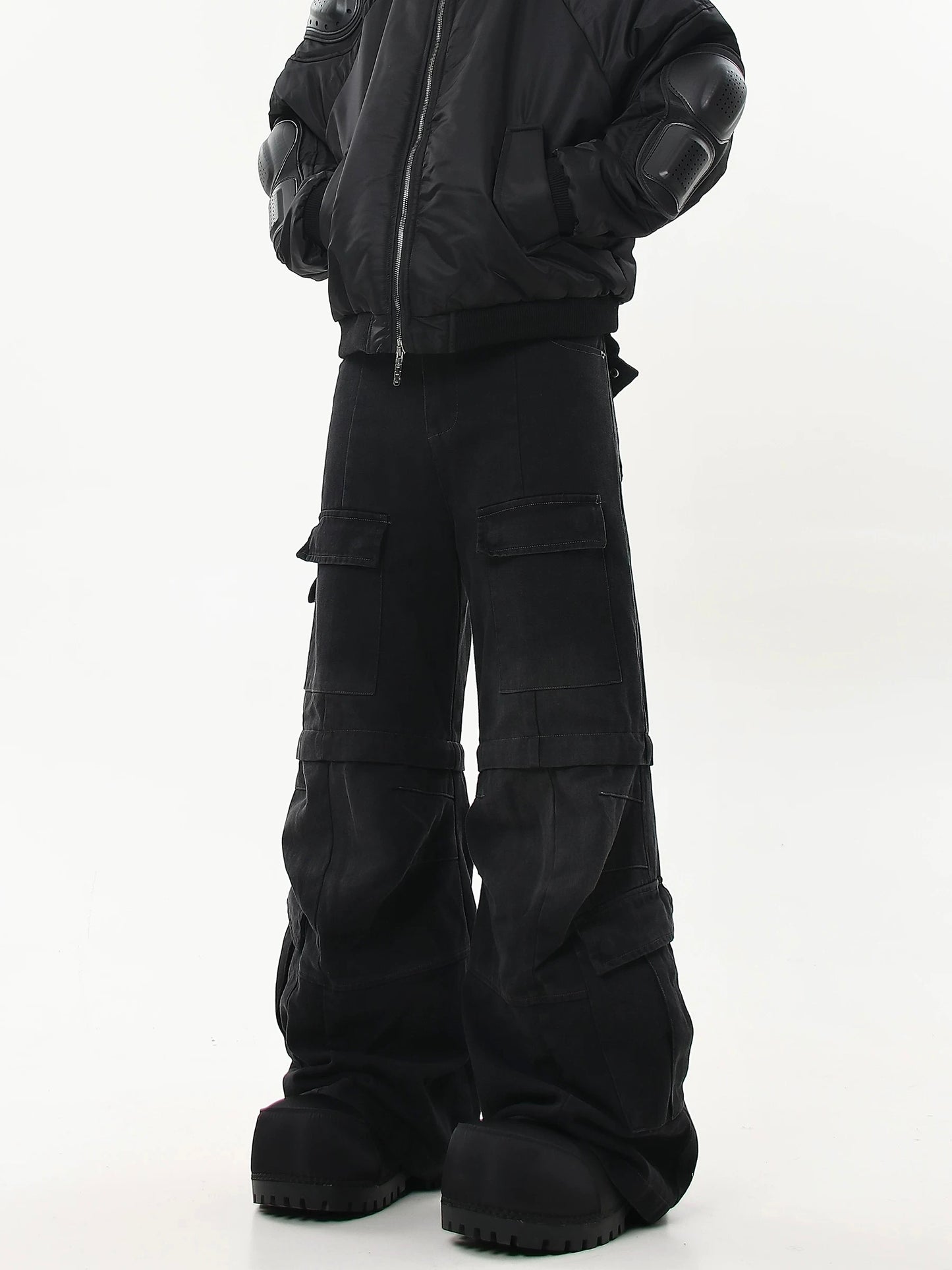 [ZPXO Select] Multi-pocket Work Super Baggy Denim Pants 2 color ways