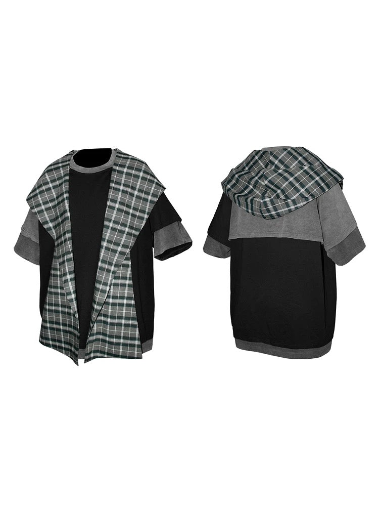 [RELABEL] Removable Scarf Hooded Tee