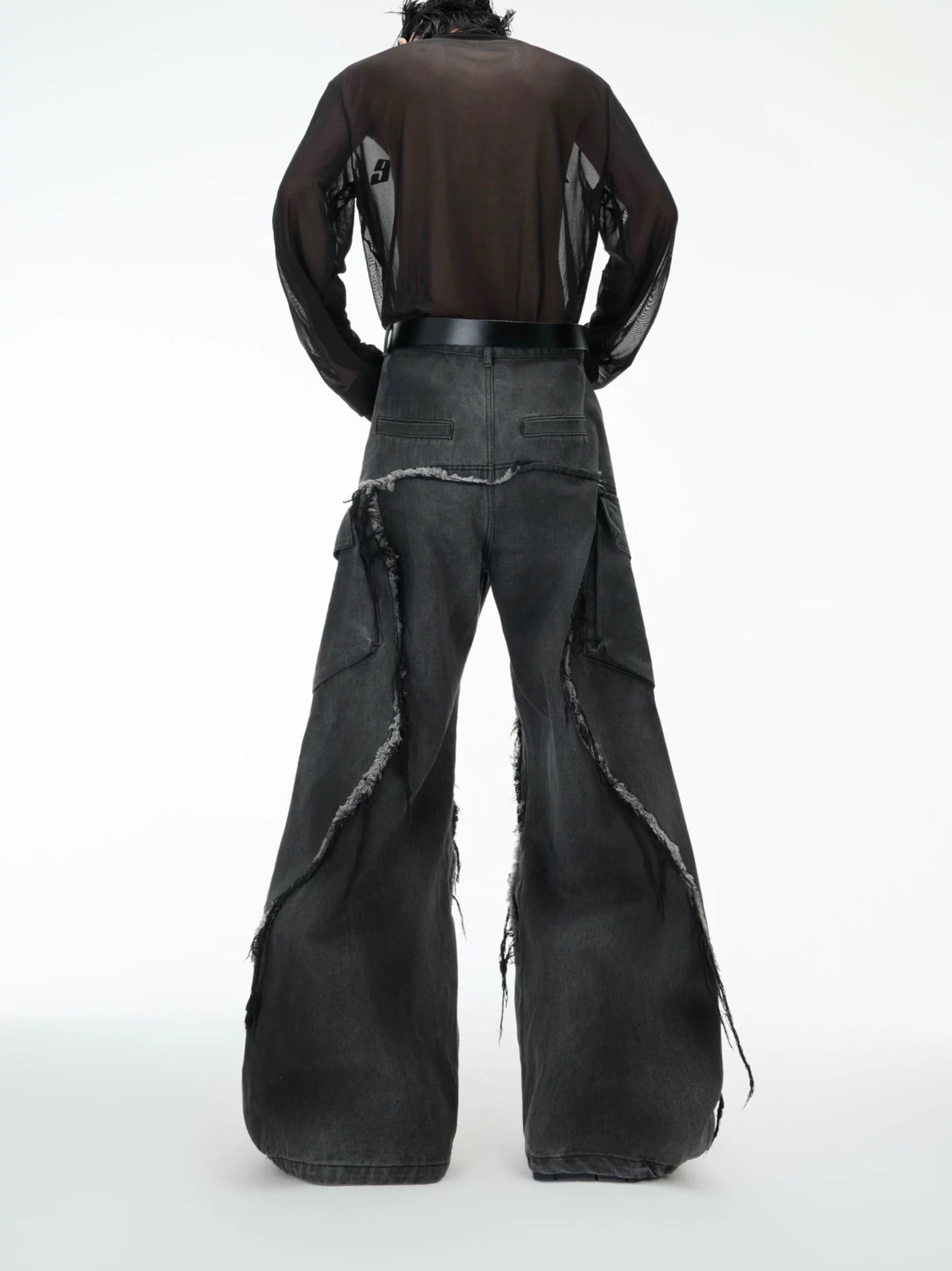 [ARGUE CULTURE] Raw Edge Loose Casual Pants