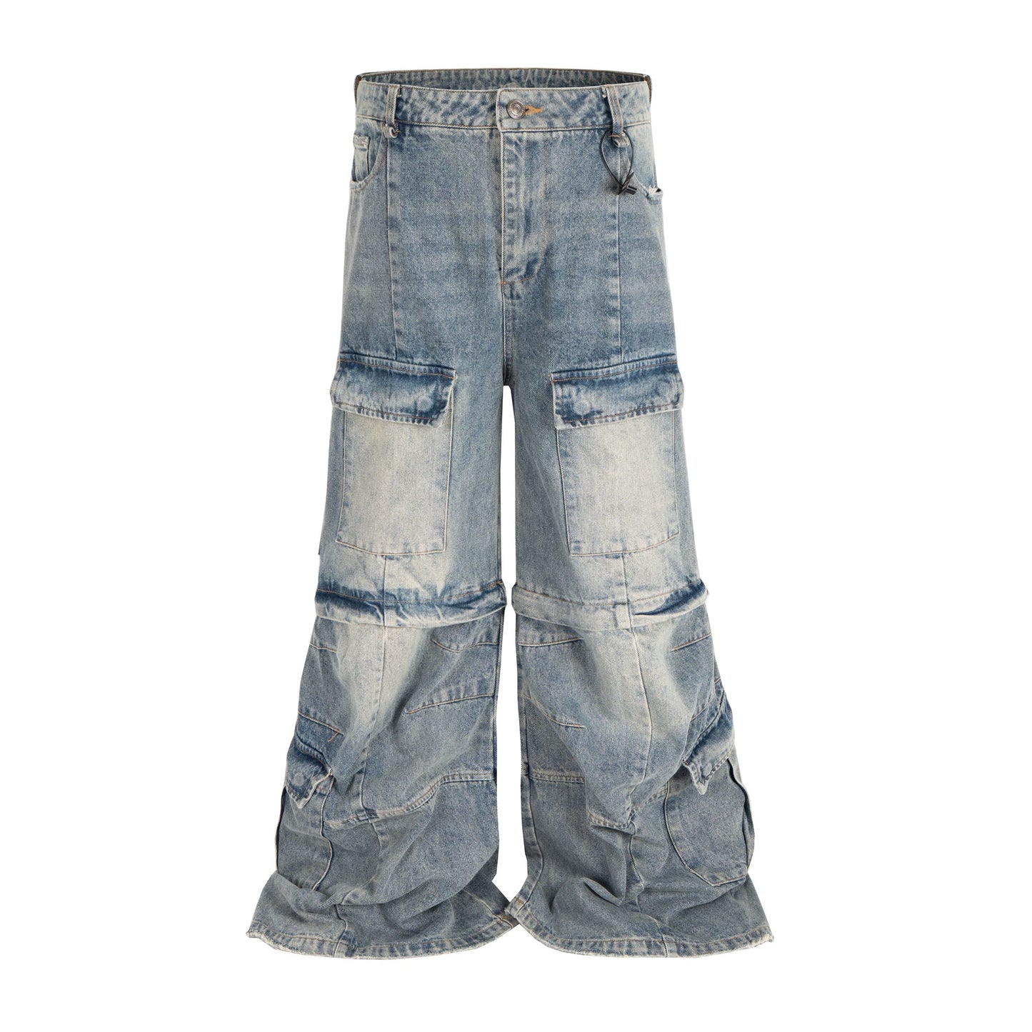 [ZPXO Select] Multi-pocket Work Super Baggy Denim Pants 2 color ways
