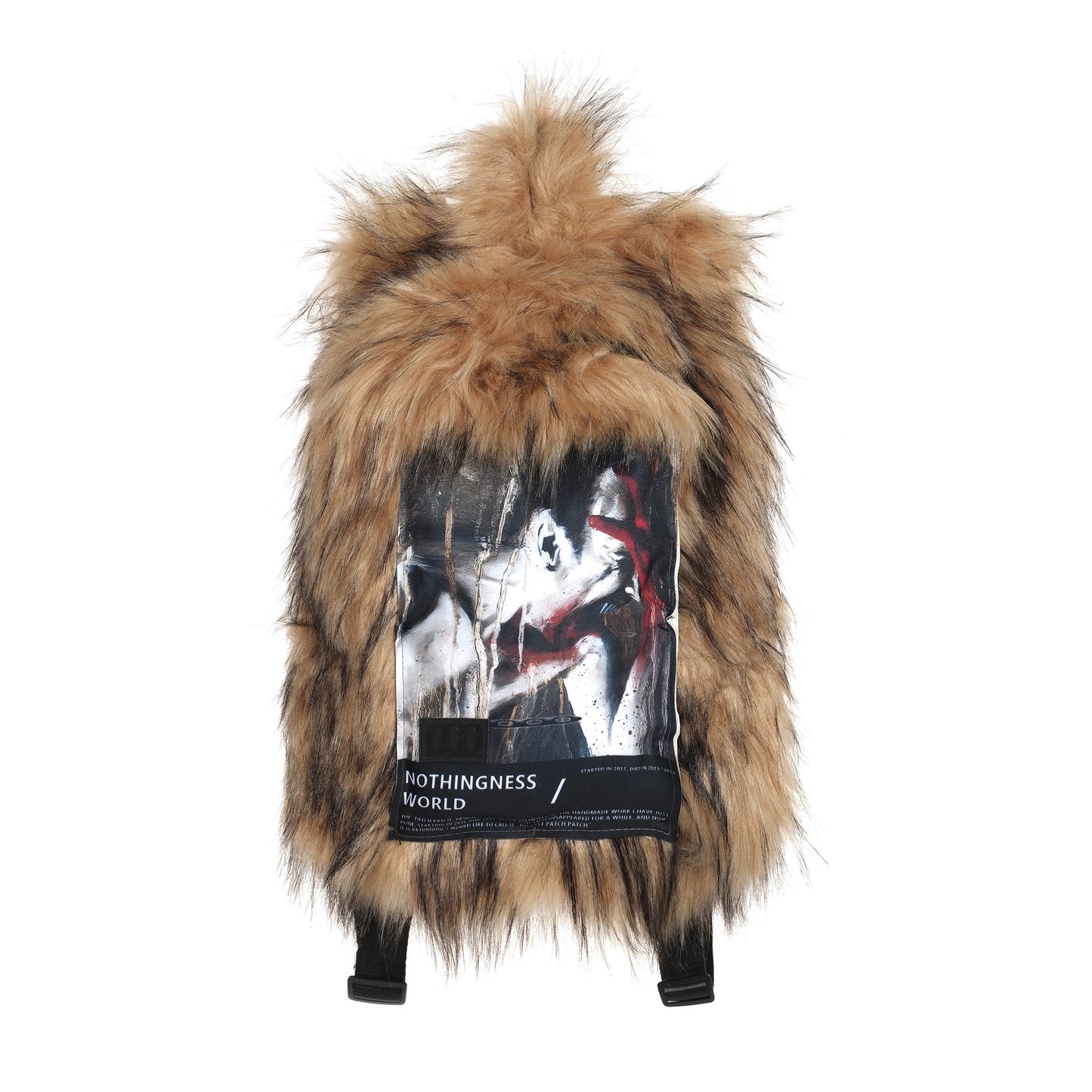 [NOTHINGNESS WORLD] Long Fur Design Adjustable Backpack