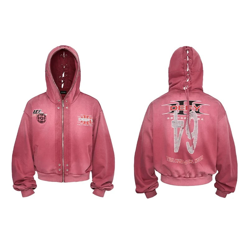 [LCE] Washed Boxing Hoodie & Pants Set