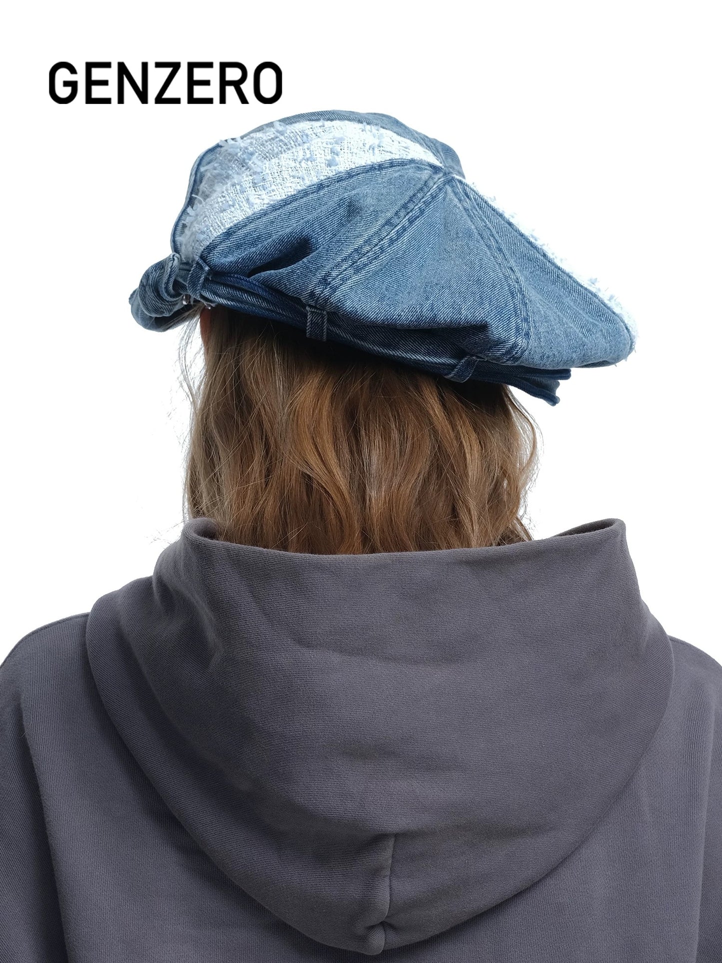 [GENZERO] Denim Angel Wing Hat