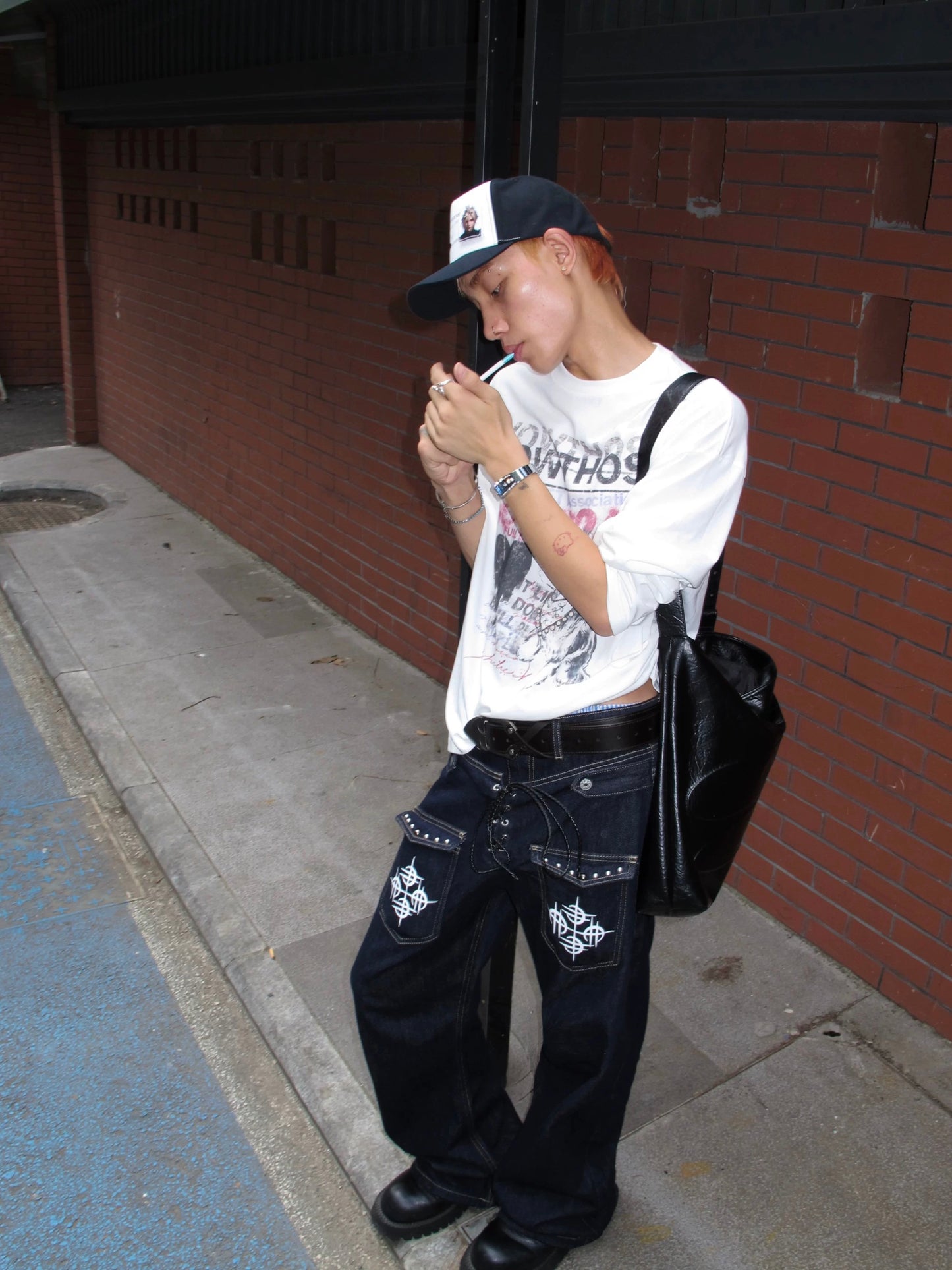 [DETW] 25AW Angel Diamond Baggy Jeans