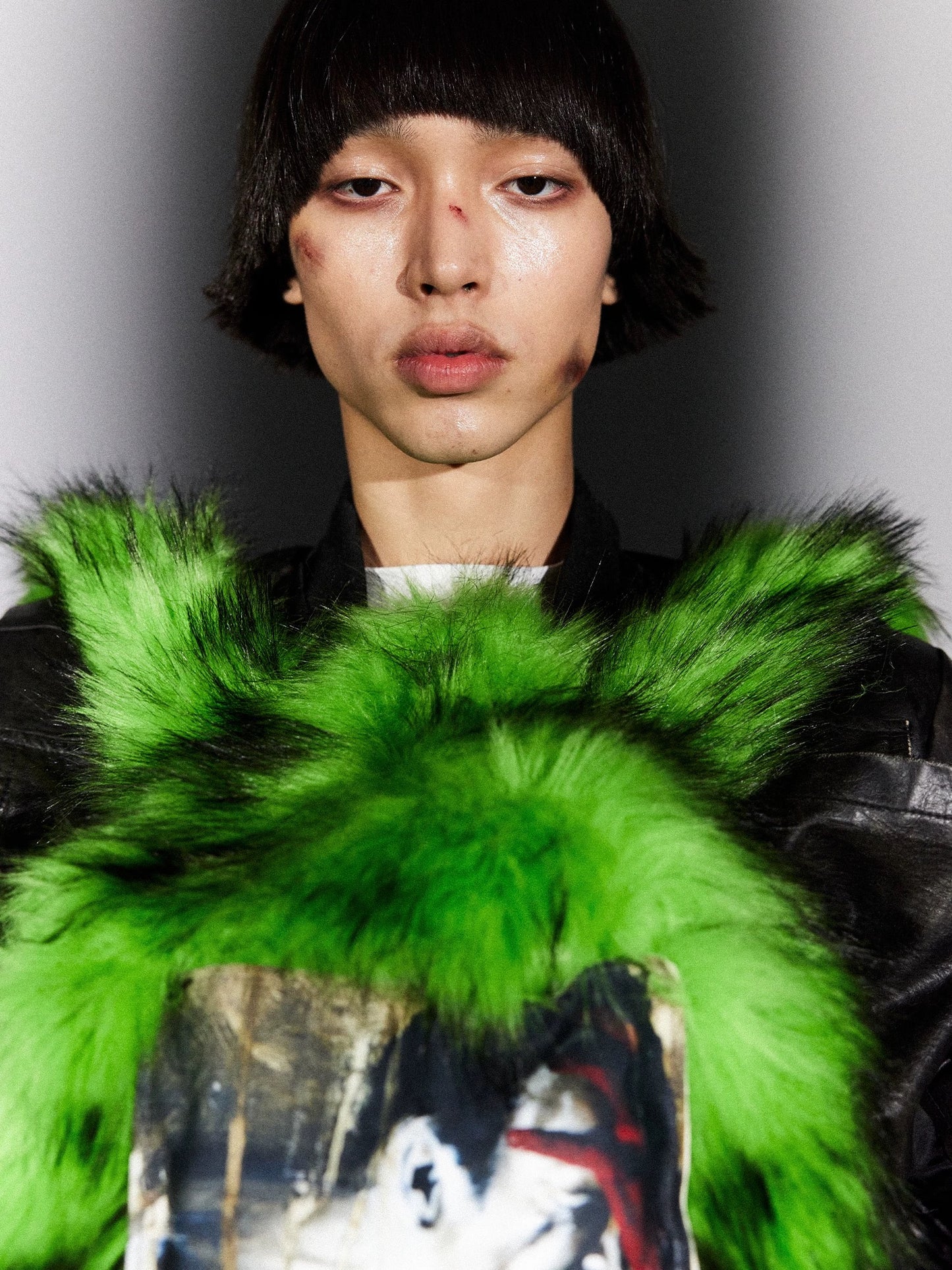 [NOTHINGNESS WORLD] Long Fur Design Adjustable Backpack