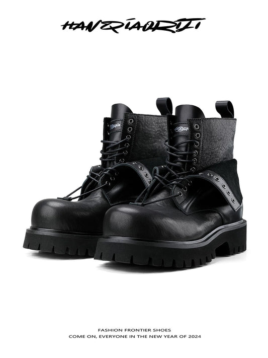 [HANQIAORIJI] Motorcycle Punk Short Boots