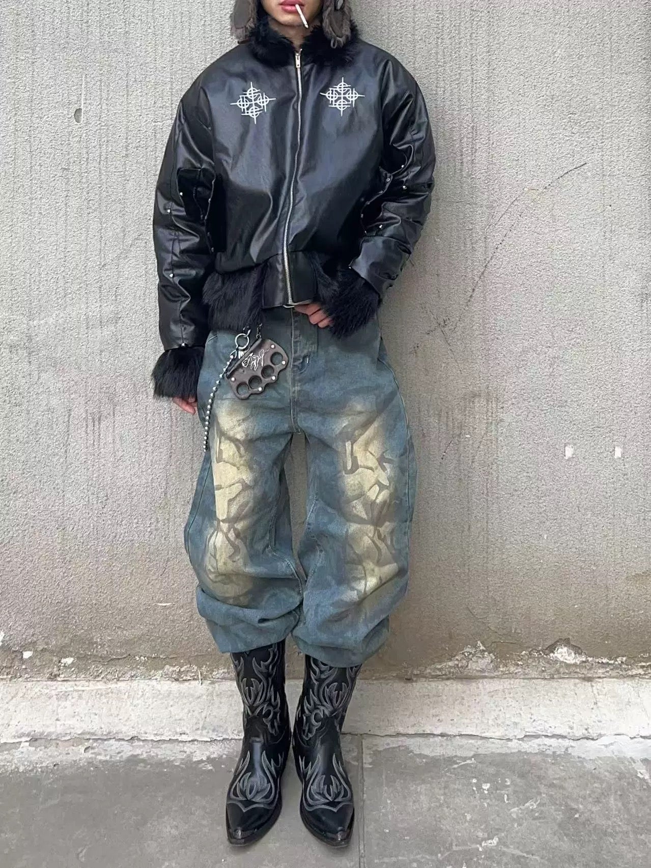[DETW] 24AW Black Bomber Jacket