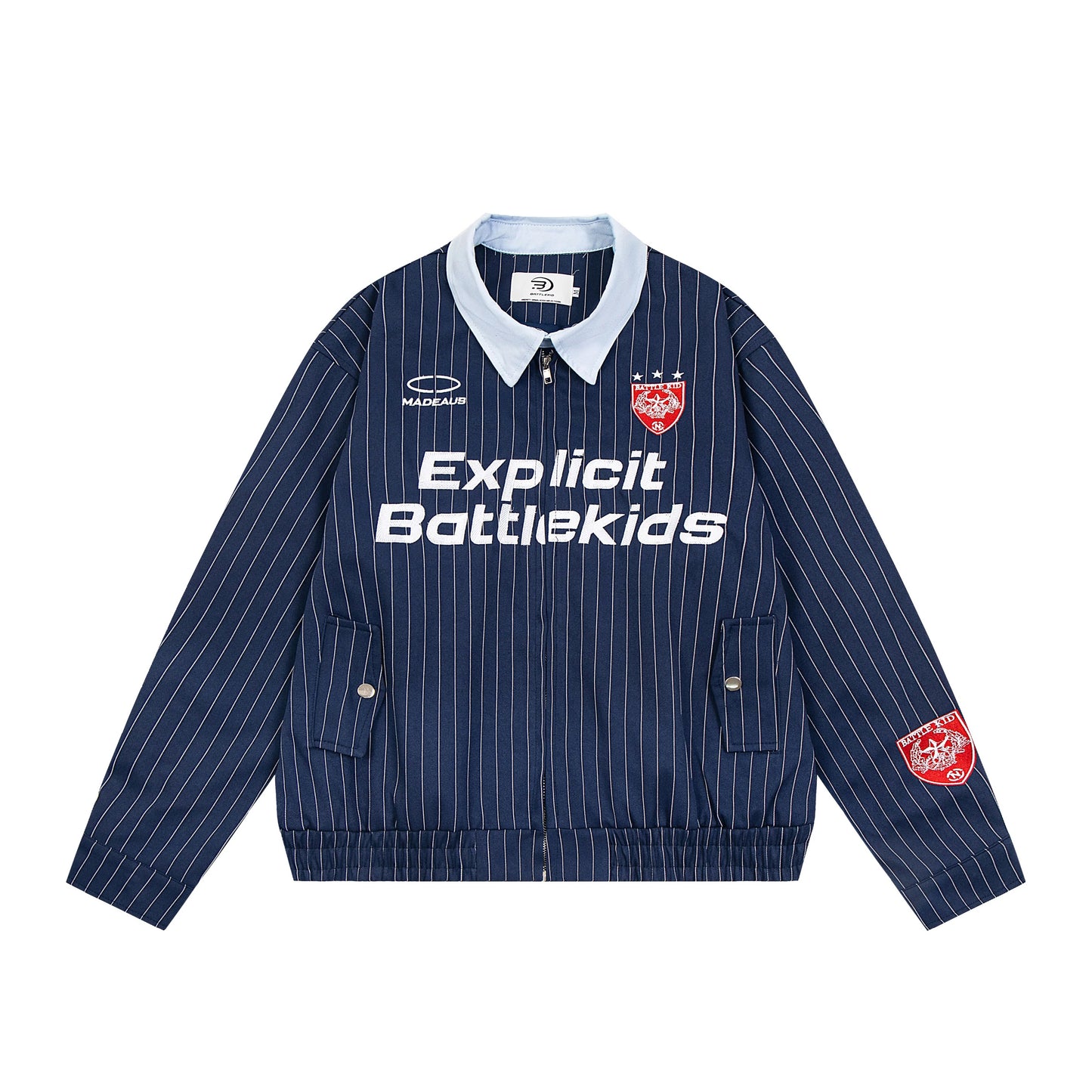 [ZPXO Select] Retro Striped Baseball Jacket