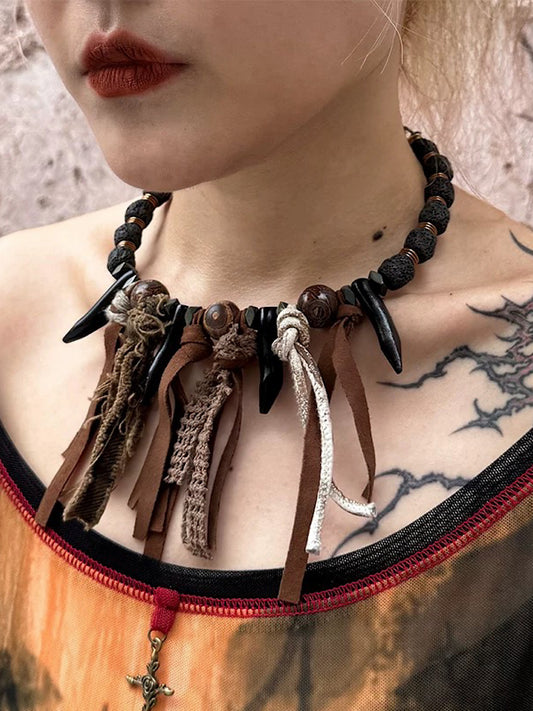 [ILLUSORY] Brown Necklace