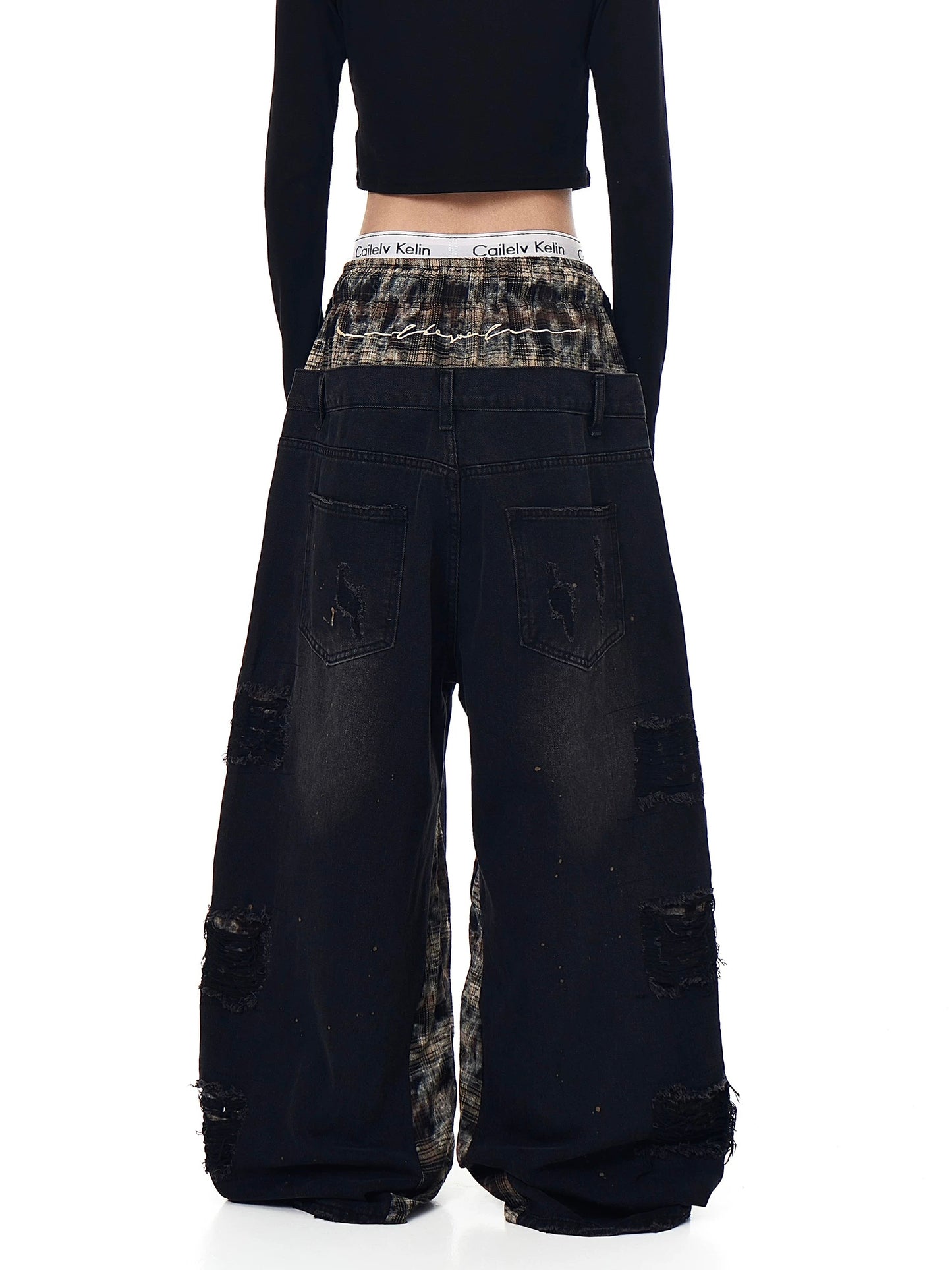 [ZPXO Select] Camouflage Double Waistband Denim Pants 2 color ways