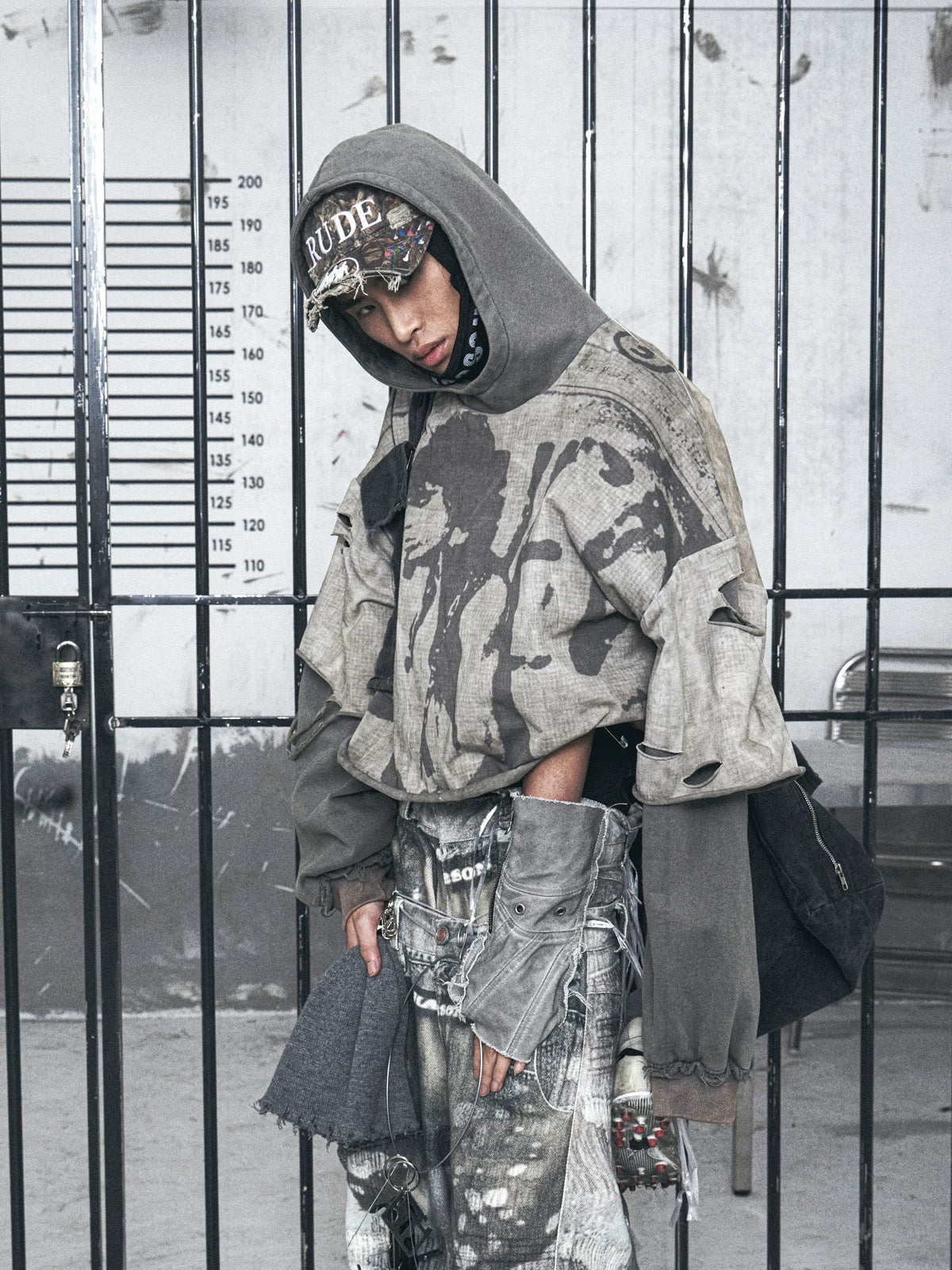 [HAS2SONS] Vintage Layered Hoodie
