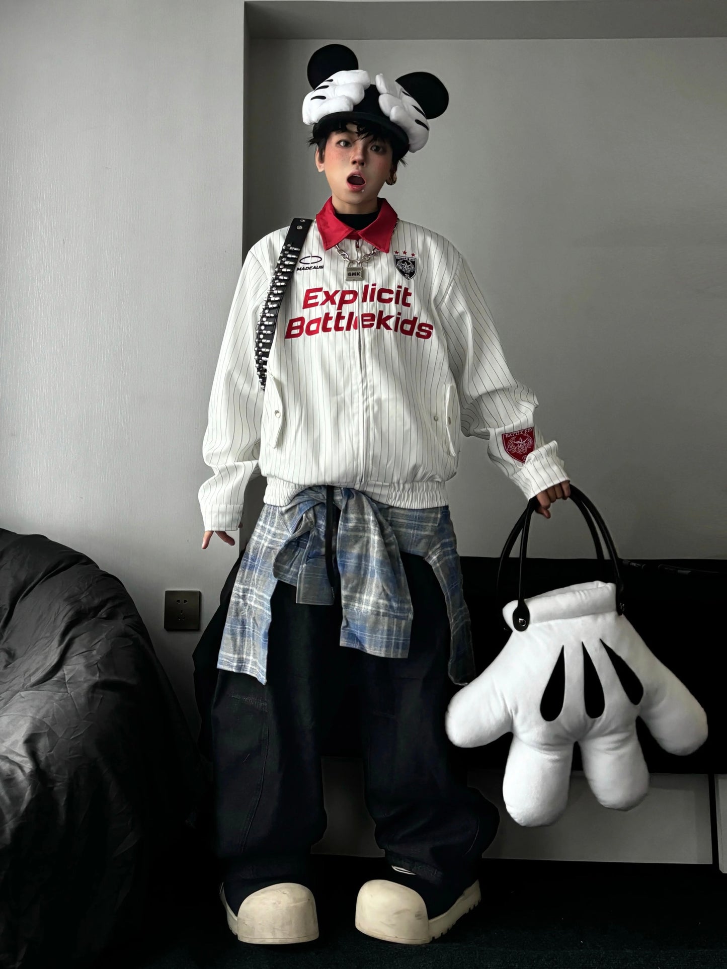 [ZPXO Select] Retro Striped Baseball Jacket
